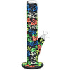 It's 420 Everywhere Glow in the Dark Straight Tube Water Pipe - 11.5" / 14mm F