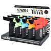 Maven Popper Single Flame Torch Lighter - 4.5" / Assorted Colors/15CT DISPLAY