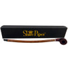 15" Curved Stem Engraved Rosewood Shire Pipe