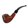 5.25" Engraved Brandy Rosewood Shire Pipe