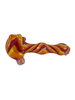 Shine Glassworks - Striped Dichroic Bone Pipe Colors Vary