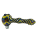 Shine Glassworks - Striped Dichroic Bone Pipe Colors Vary