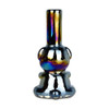Bear-y Shiny Electroplated Soft Glass Water Pipe - 7.75" / Colors Vary