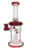 9" Honeycomb Etched Banger Hanger w/ Honeycomb Perc & Colour Accents