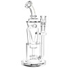 Pulsar Gravity Drip Recycler Water PIpe - 10.25" - 14mm F - Clear
