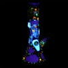 Pulsar Spaceman Beaker Water Pipe - 10"/14mm F