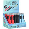 24CT DISPLAY - Pulsar Digital Display Leather 510 Battery - 650mAh / Assorted Colors