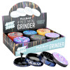 6PC DISPLAY-Pulsar Artist Series Grinder with Side Art- 4pc /2.5"/Assorted Designs