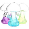Pluming Mushroom Glass Water Pipe - 7" / 14mm F