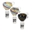 Pulsar Rainbow Candy Swirl No-Roll Herb Slide - 14mm M /  Colors/9CT DISPLAY