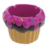 Fujima Cupcake Polystone Ashtray - 3.25" / Assorted Colors/4PC DISPLAY