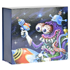 Space Monster Glass Beaker Water Pipe Smoking Set - 7.75" / 14mm F