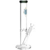 Sacred Cat Straight Tube Glass Water Pipe - 12" / 14mm F / Colors Vary