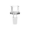 Round Glass Herb Slide - 14mm M / Clear/10CT BUNDLE