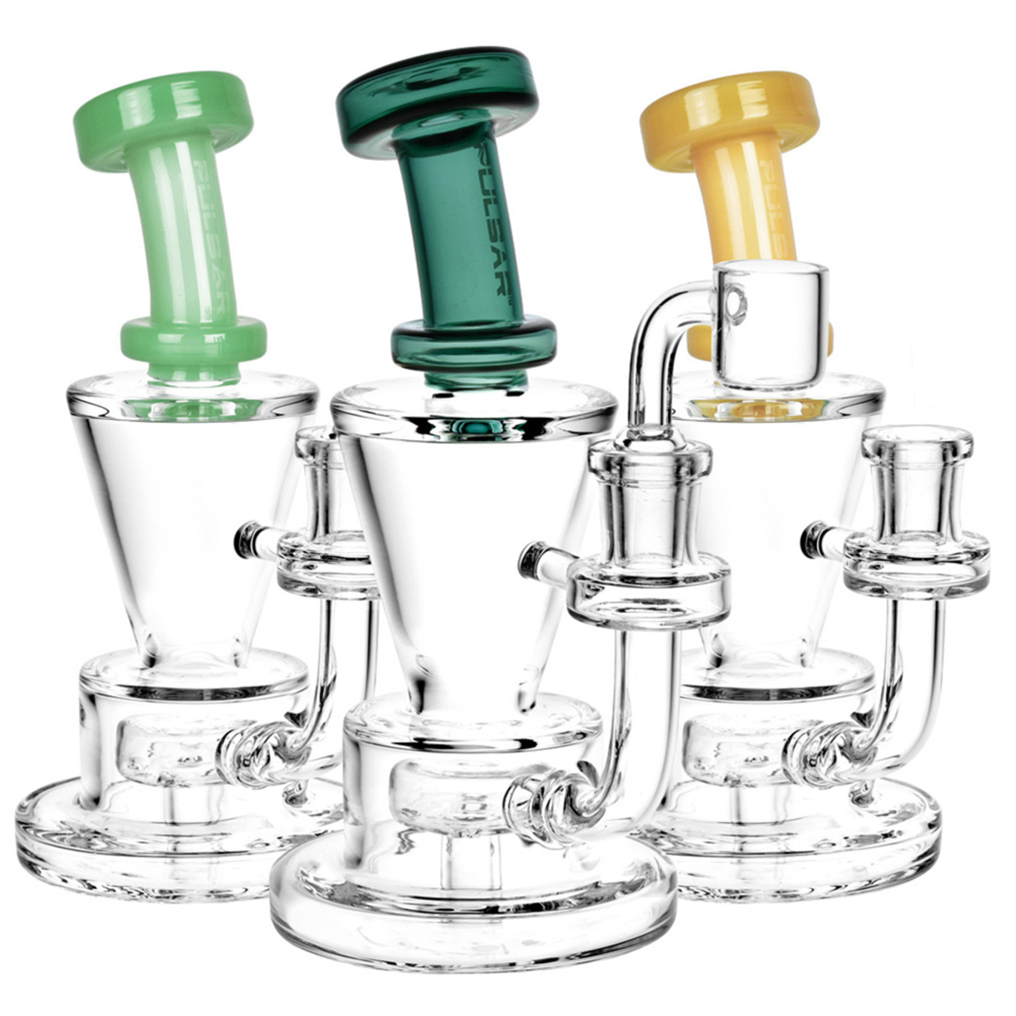Pulsar - 6.5 Funnel Dab Rig with Colour Accents