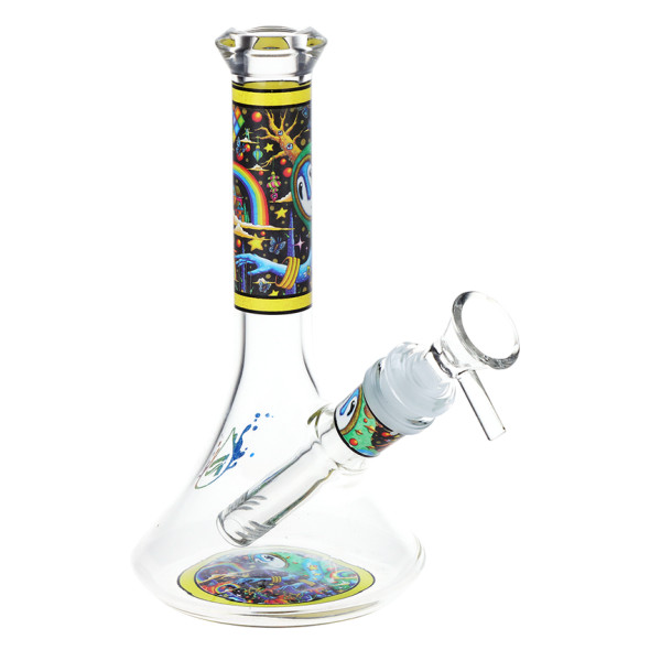 Pulsar Design Series Beaker Glass Water Pipe - The World Was Mad / 6.75" / 14mm F