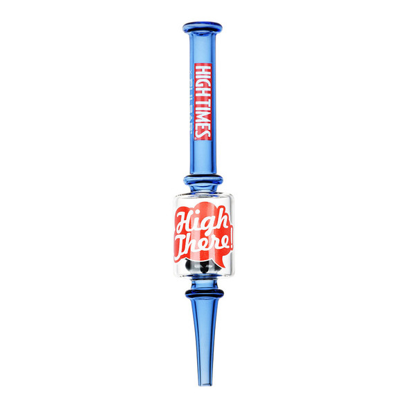 12PC DISPLAY - High Times x Pulsar High There! Beaker Perc Dab Straw - 6.5"
