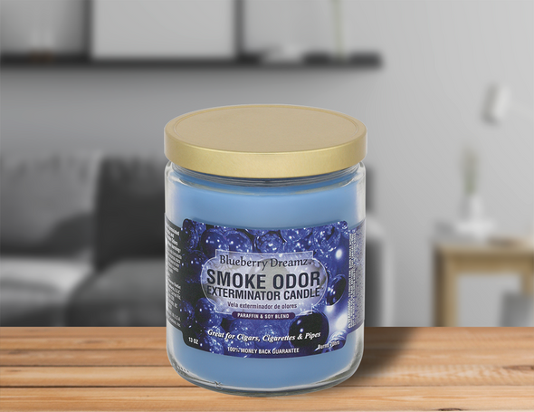 Smoke Odor 13oz. Candle Limited Edition Blueberry Dreamz