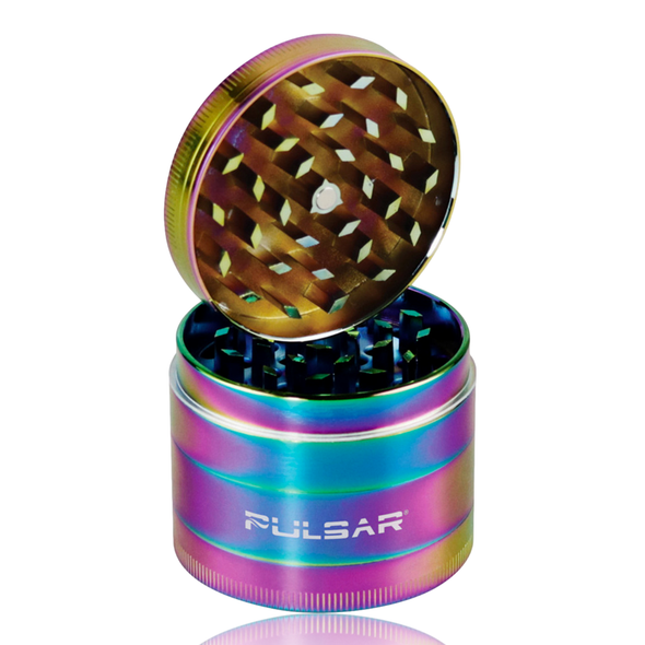 Pulsar 4-Piece 2.2" Anodized Zinc Pollinator Grinder - Chameleon