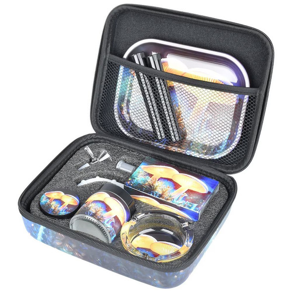 Pulsar Design Series Juicebox Water Pipe Smoker's Travel Kit - Mystical Mushroom