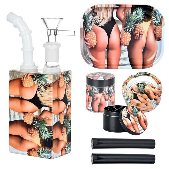 Pulsar Design Series Juicebox Water Pipe Smoker's Travel Kit - Pineapple Bums