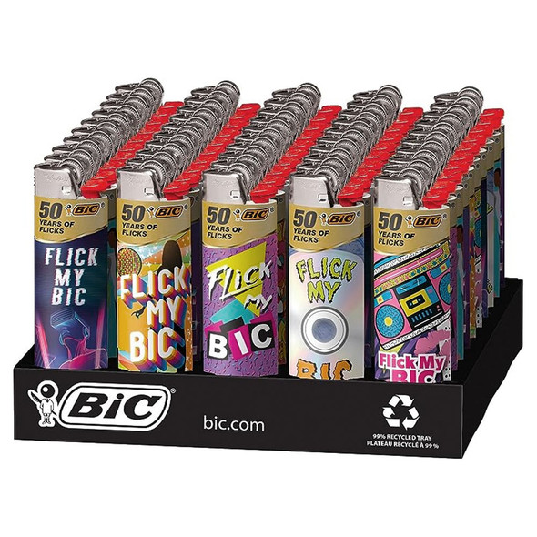 Classic Flick Your Bic (50th Year Anniversary) Lighters