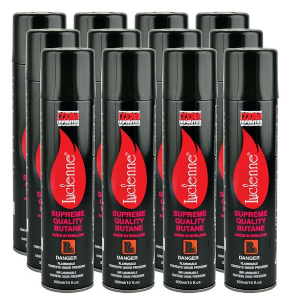 300ml Lucienne 4x Refined Butane/12pc Bundle