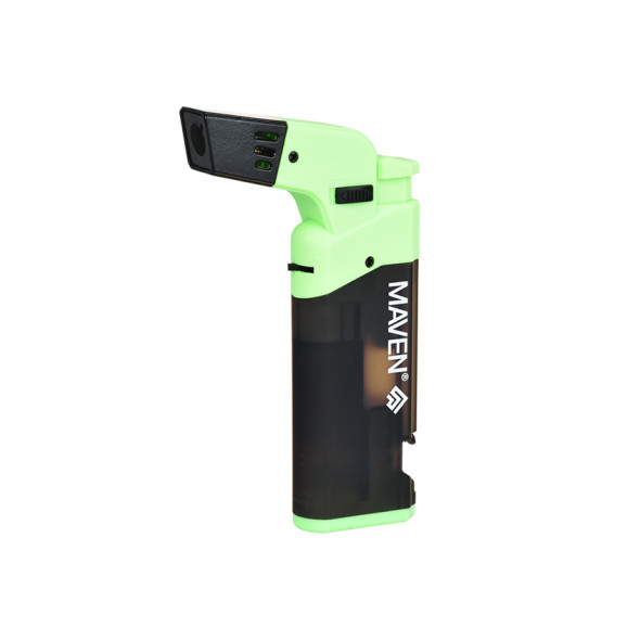 Maven Popper Single Flame Torch Lighter - 4.5" / Assorted Colors/15CT DISPLAY