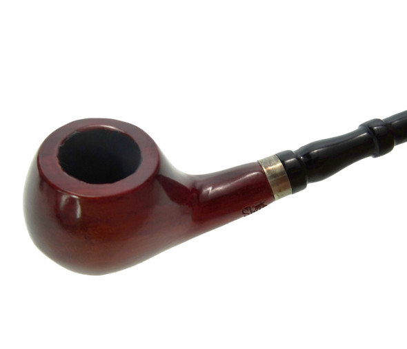 7.5" Bent Churchwarden Rosewood Shire Pipe
