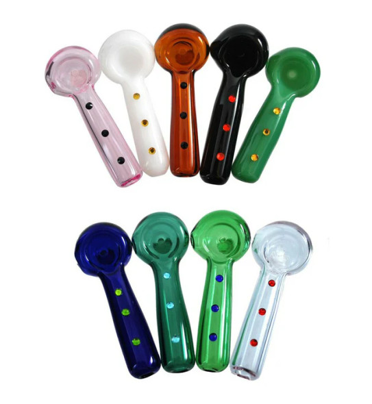 I Heart Sparkle - 3" Colored Spoon w/ Gem Stones - Assorted Colros