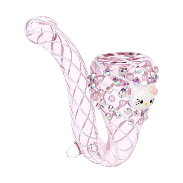 Greetings Kitty Sherlock Glass Pipe - 5.25"