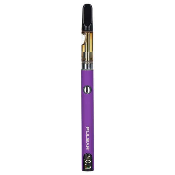 Pulsar Digital Display Slim VV Click Button 510 Battery w/ Preheat - 400mAh / Purple