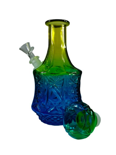 SeshGear Vintage Ombre Glass Water Pipe - 10" / 14mm F / Sun Flower