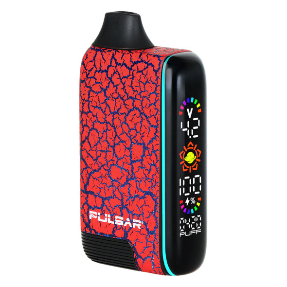 Pulsar 510 DL 5.0 Precision Voltage Control LCD Screen Vape Bar / Crackle Series / 1000mAh - Red / Blue Crackle
