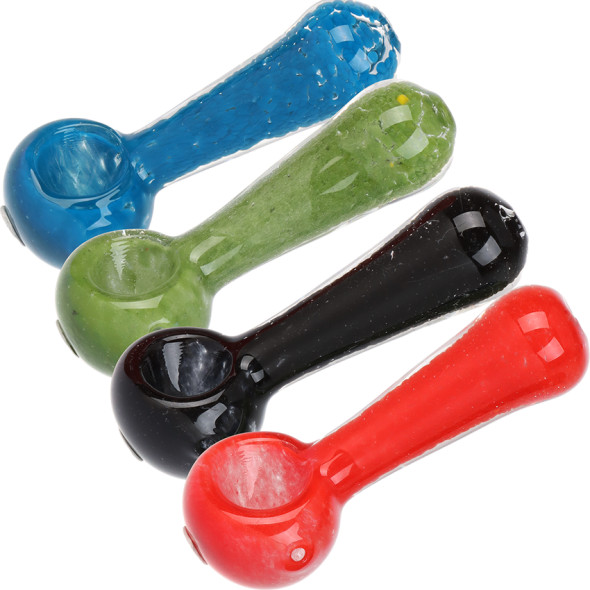 Frit Hand Pipe - 3.75" / Colors Vary