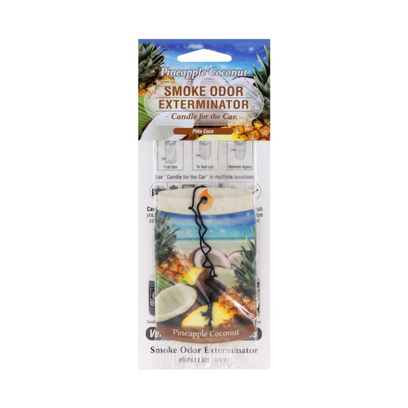 Smoke Odor Exterminator Car Air Freshener - Pineapple Coconut