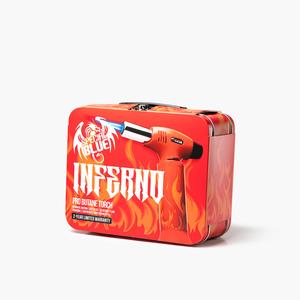 Special Blue Inferno Torch w/ Matching Tin Carrying Case