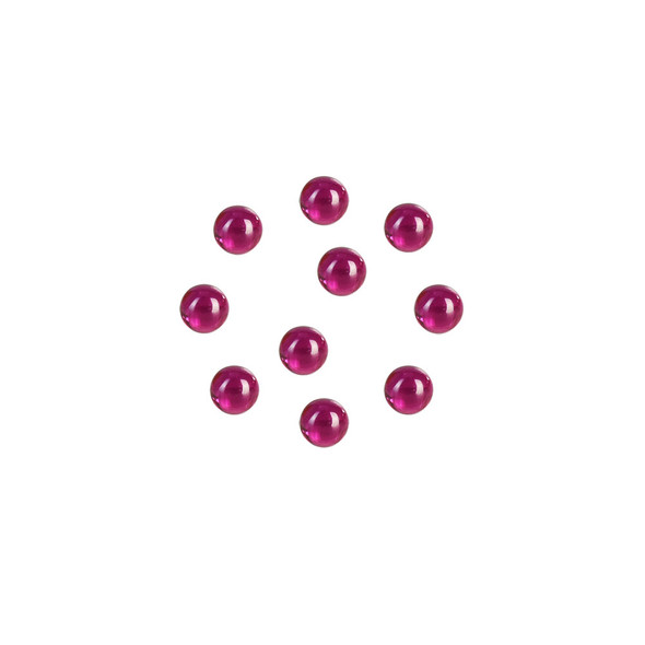 10PC BAG - Ruby Terp Pearls - 3mm