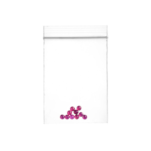 10PC BAG - Ruby Terp Pearls - 3mm