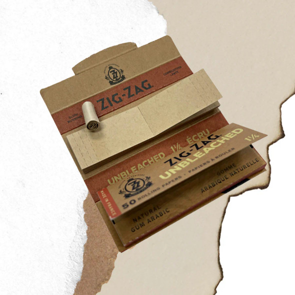 Zig-Zag Unbleached 1 1/4 Paper + Unbleached Tips COMBO