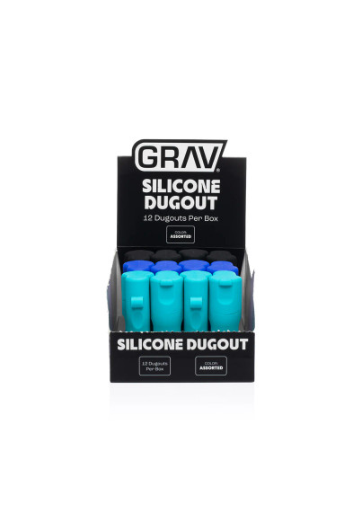GRAV Silicone & Glass Dugout - X" / Assorted Colors /12CT DISPLAY