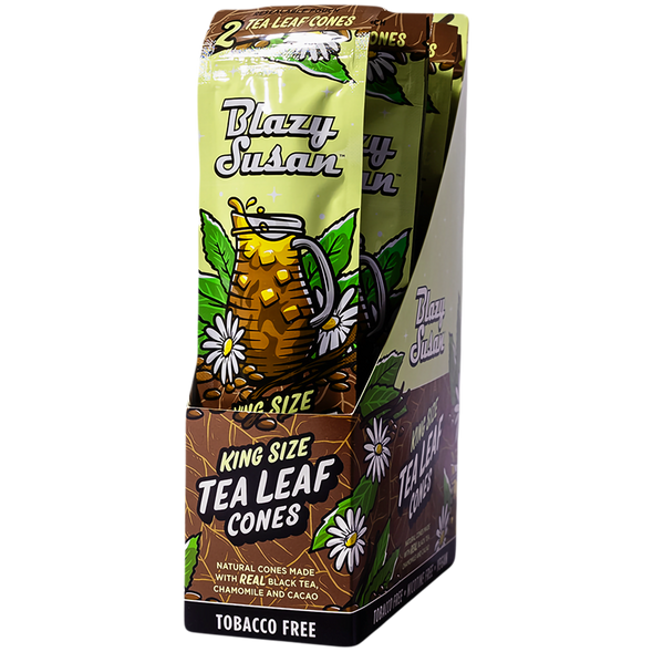 Blazy Susan Tea Leaf Cones- 2pc / King Size / Original/10PK DISPLAY
