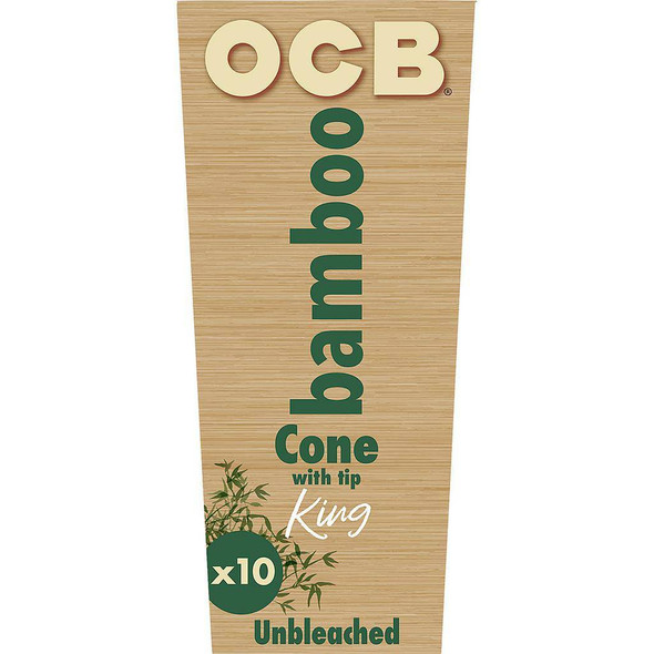 OCB Bamboo Cones - 10pk / King Size/10PC DISPLAY