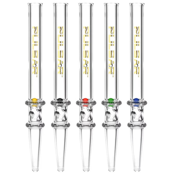 5PC BUNDLE - Pulsar Quartz Dab Straw w/ Spin Pearl - 6"