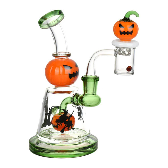 7" Halloween Ball Rig Set w Carb Cap / Terp Pearls 14mm F