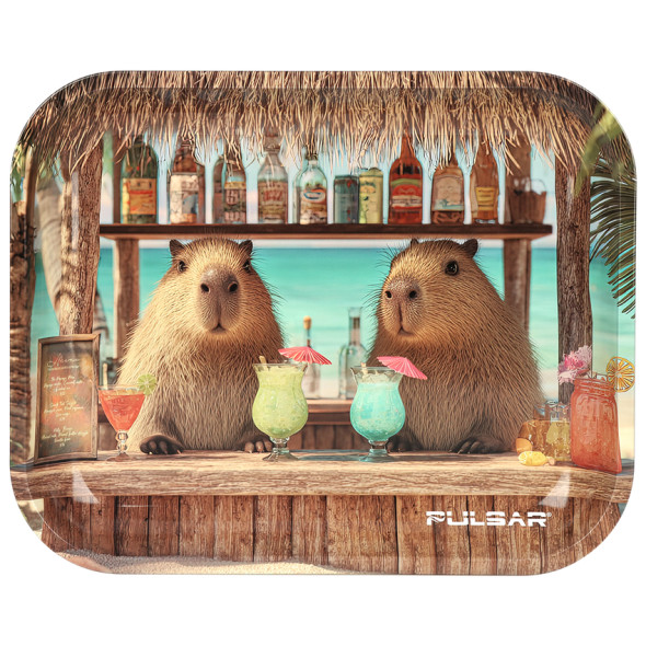 Pulsar Large Rolling Tray 13"x11" - Capybara Cabana