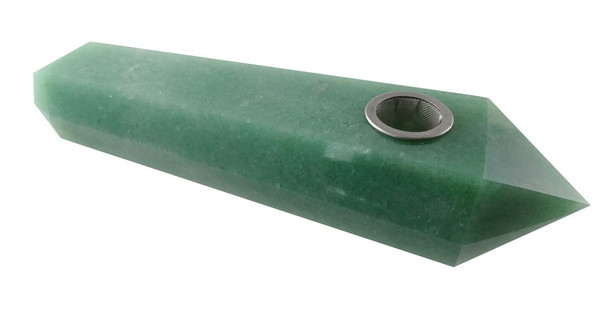 Moana - Green Aventurine Crystal Pipe