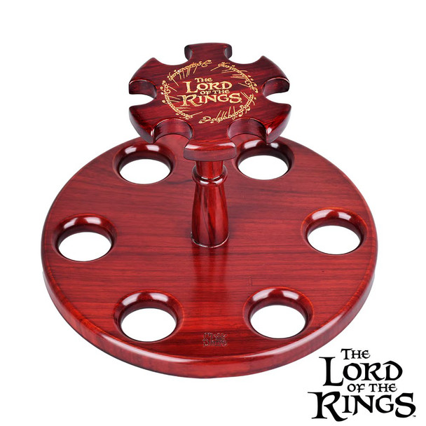 Pulsar Shire Pipes x LoTR COUNCIL OF ELROND Multi-Pipe Wood Display Stand - 8"x5"