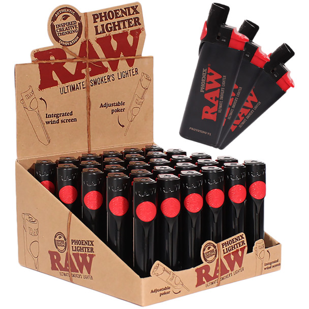 RAW Phoenix Lighter 30ct Display