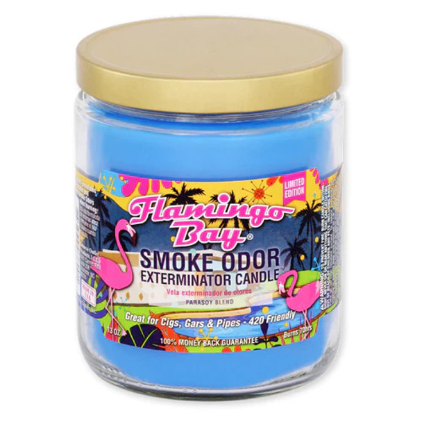Smoke Odor 13oz Candle - Flamingo Bay